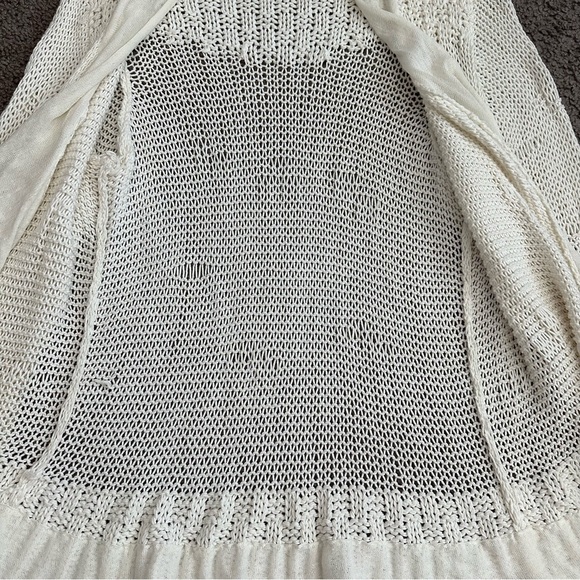 Chico's Open Front Ruffle Trim Open Front Knit Womens 2 (L/12) - Picture 12 of 14